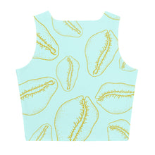 Load image into Gallery viewer, COVER ME IN COWRIE Crop Top - Seafoam