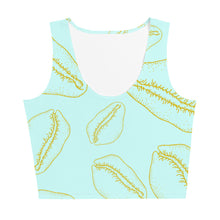 Load image into Gallery viewer, COVER ME IN COWRIE Crop Top - Seafoam
