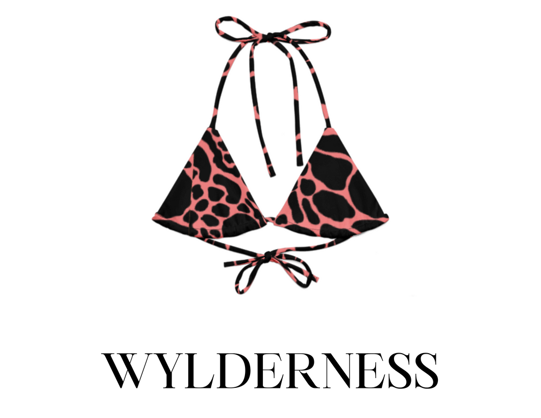 WYLDERNESS String Kini Top | BLACK ROSE