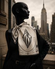 Load image into Gallery viewer, CONCH + COWRIE Signature Silk Scarf ( Pre Order)

