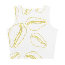 Load image into Gallery viewer, COVER ME IN COWRIE Crop Top - White Sand
