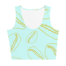 Load image into Gallery viewer, COVER ME IN COWRIE Crop Top - Seafoam
